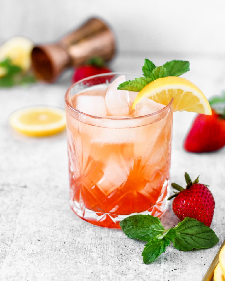 Strawberry Bourbon Smash